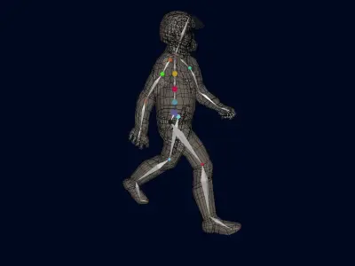 V5  Policeman Low-poly 3D model