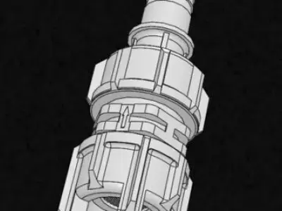 ProMinent DN15 Foot valve 3D model