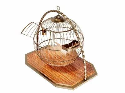 Bird cage 3D model purchase