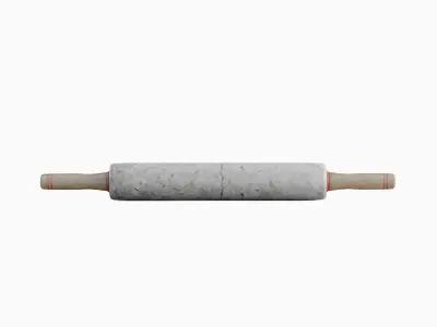 Marble Rolling Pin 03 Low-poly 3D model