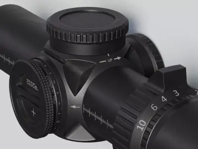 Vortex AMG 1-10x24 FFP LPVO Scope Low-poly 3D model