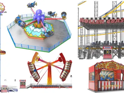  Five Detailed Amusement Park Games 