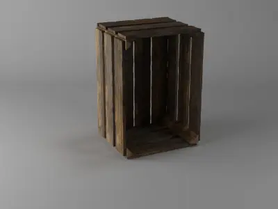 Crate wooden 3D model