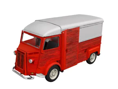 1955 Citroen Type H Classic Vintage Delivery Van 3D model