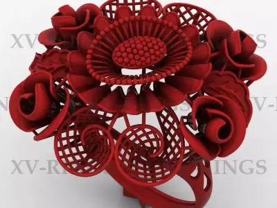 NEW TURKISH RING XV-36 3D print model