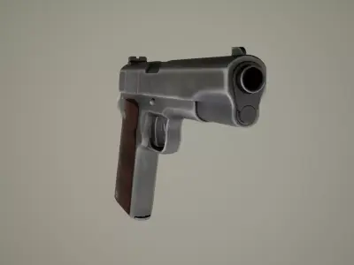 Pistol  M1911 Low-poly 3D model