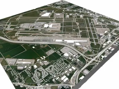 Indianapolis International Airport United States 3D model