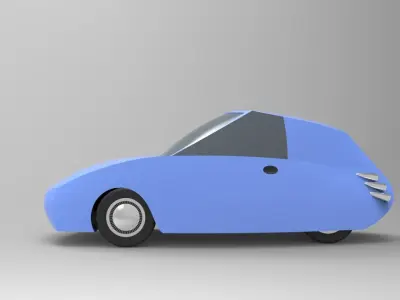 Toon Car Free 3D model