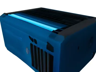 SciFi Industrial Projector Low-poly 3D model