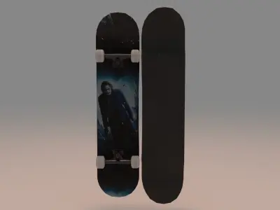 Gotham Joker Skateboard  3D model