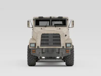 Military Cargo Truck - Oshkosh MTVR 3D model