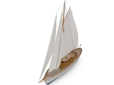 Sailing Yacht 3D model