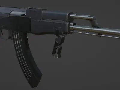 Military AK47 3D model