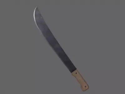 PBR Machete V2a Low-poly 3D model