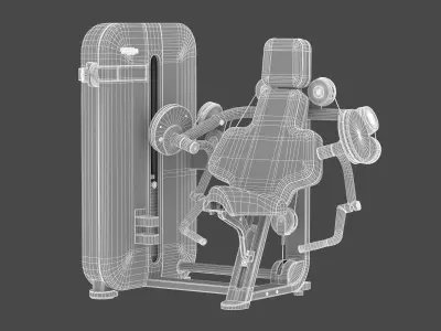 Technogym Selectorized Artis Arm Curl 3D model