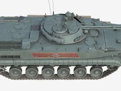 BMP 3 Tank Infantry Fighting Vehicle Low-poly 3D model