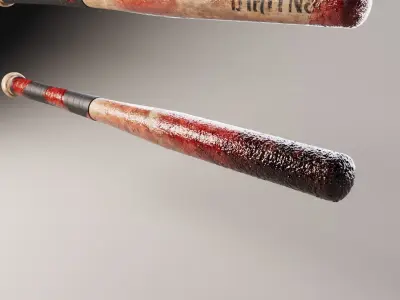 Horror Baseball Bat Collection 3D model
