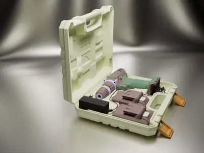 Screwdriver kit box with all components 3D model
