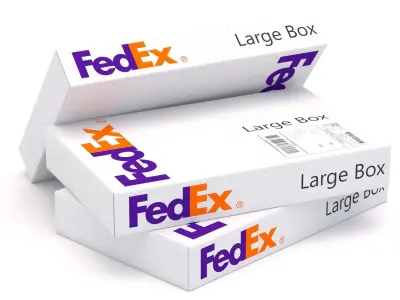 Cardboard Box Fedex 3D model