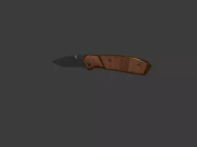 hunting knife  Low-poly 3D model