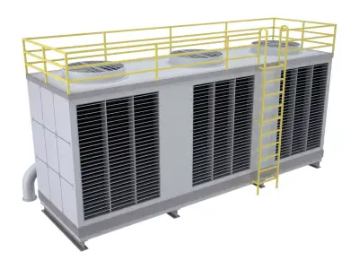 Rooftop Cooling Unit 1 3D model