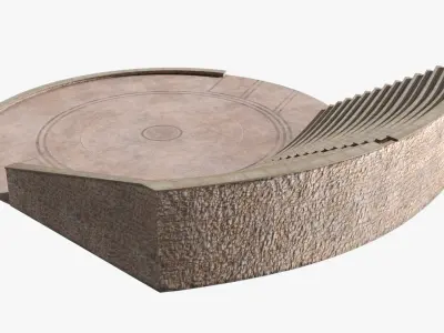  Semi-circular Ancient Amphitheater 