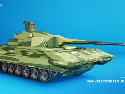 Lynx KF41 Combat Gun Vehicle 3D model