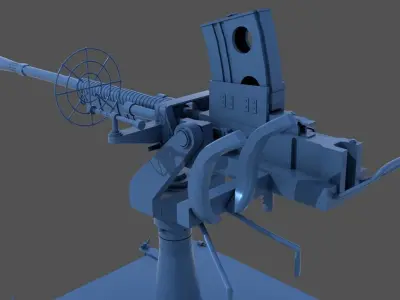 Japanese Type96 25mm AT-AA - Commercial license - 1-4 scale 3D print model