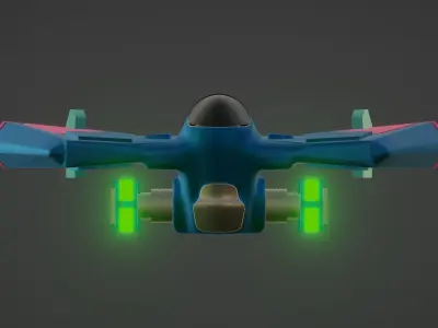 Battle aircraft-Fast B 3D print model