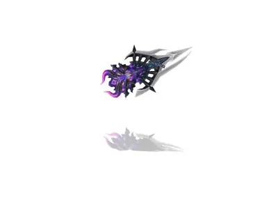 Demon Battle-Gloves Low-poly 3D model