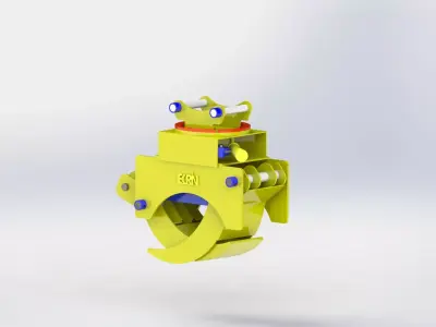 construction equipment attachment 3D model