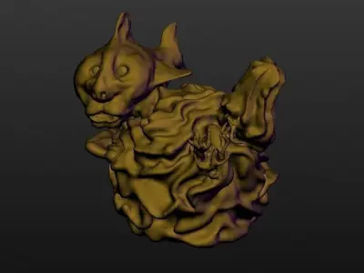 Coral Fish Free 3D print model