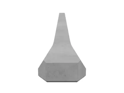 Concrete Barrier and Transition Barrier Free 3D model