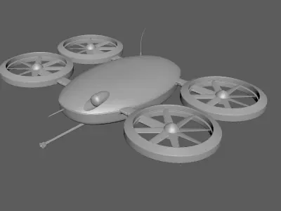Military Drone Low-poly 3D model purchase