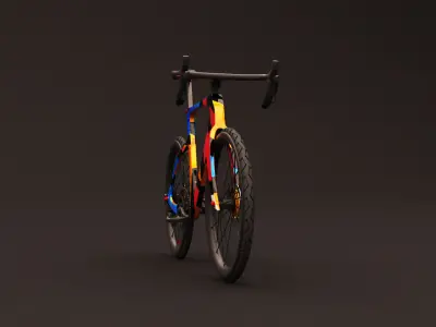 Road bike special edition grafiti 3D model