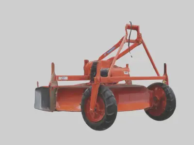 Rotarytiller Model Low-poly 3D model