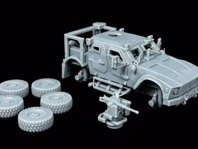 US Army Wheeled Vehicle STL 3D Print Models 3D print model