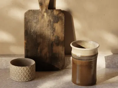  Painted Ceramic Vase Model 
