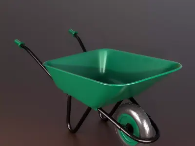 wheelbarrow 3D model 6