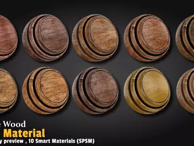 Base Wood Smart Material Substance 3d Painter Texture