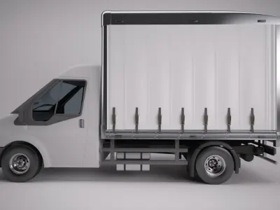 Curtain Sided Van 3D model