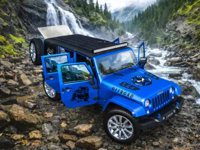 Jeep 4x4  Low-poly 3D model purchase