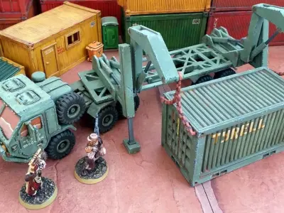 Military Transporter - 28mm Sci-Fi 3D print model