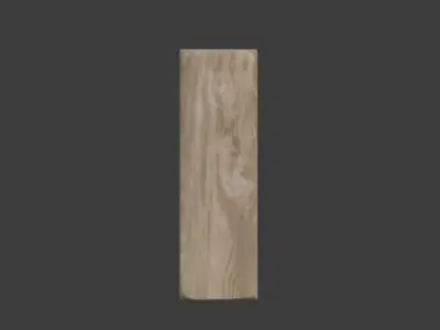 Rustic Wood Beam Console Table Free 3D model