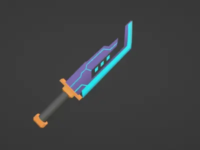 melee weapons lowpolly Low-poly 3D model