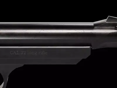 Walther Olympia Pistol 22 LR Low-poly 3D model
