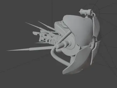 Half-Life 2 Combine Drone Low-poly 3D model