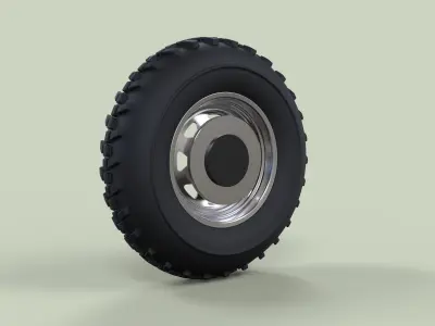 Front wheel for Dune Buggy 2 3D model