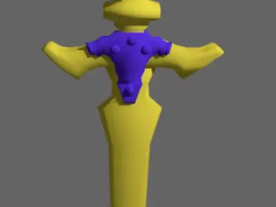 Sword Art Online - Holy Sword Excalibur Low-poly 3D model