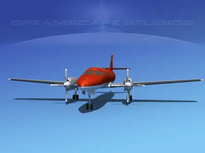 Swearingen SA226 Metroliner Northwest  3D model